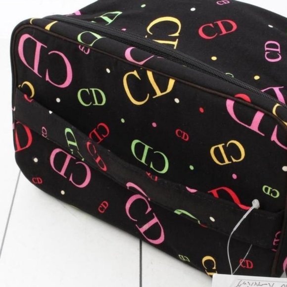 Dior Black Multicolor CD Logo Vanity Case 861398 - Picture 6 of 12